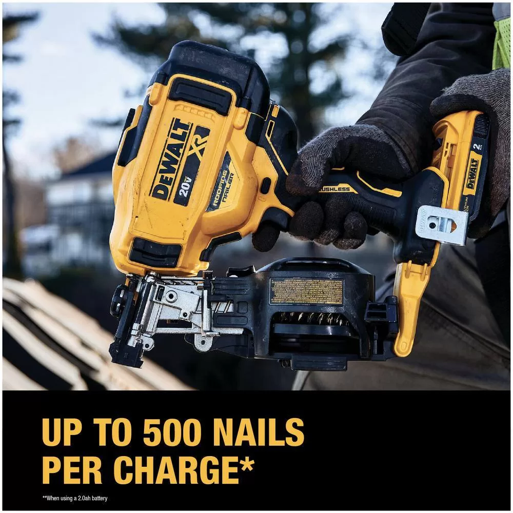 DEWALT DCN45RNB 20V MAX 15-Degree Cordless Roofing Nailer (Tool Only)