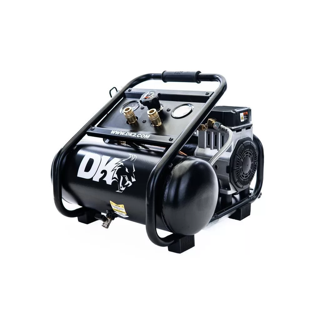 DK2 AC02G 2 Gal. 125 PSI Portable Silent Electric Air Compressor