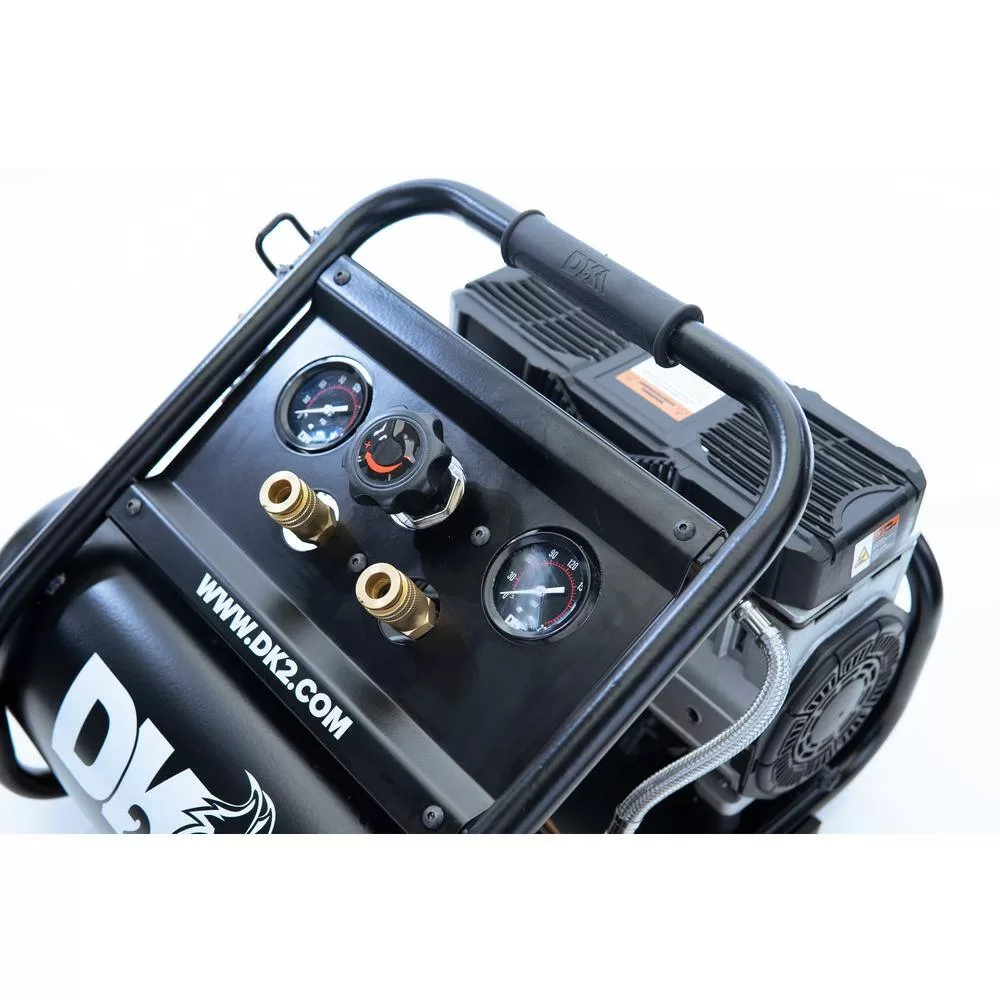 DK2 AC02G 2 Gal. 125 PSI Portable Silent Electric Air Compressor