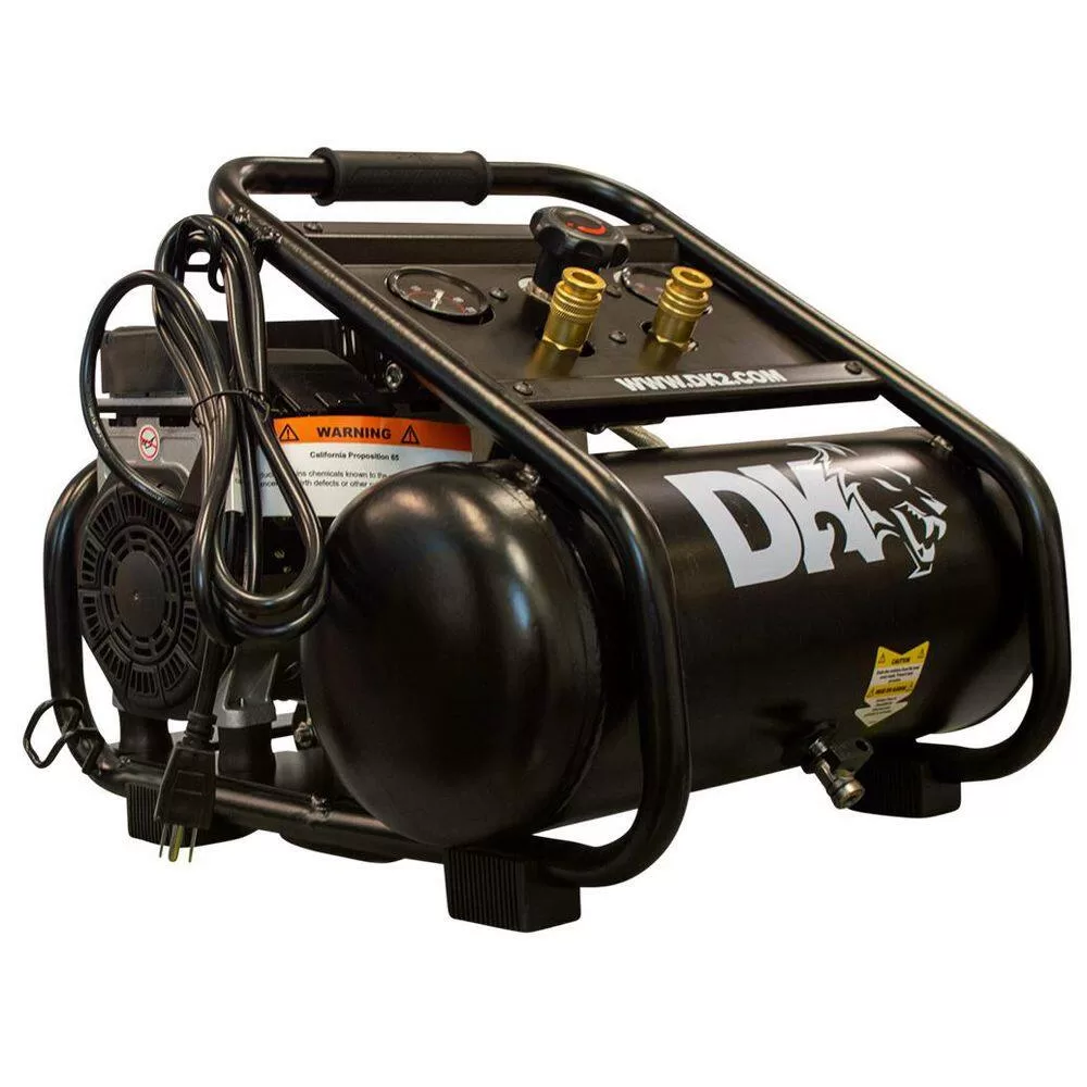 DK2 AC02G 2 Gal. 125 PSI Portable Silent Electric Air Compressor