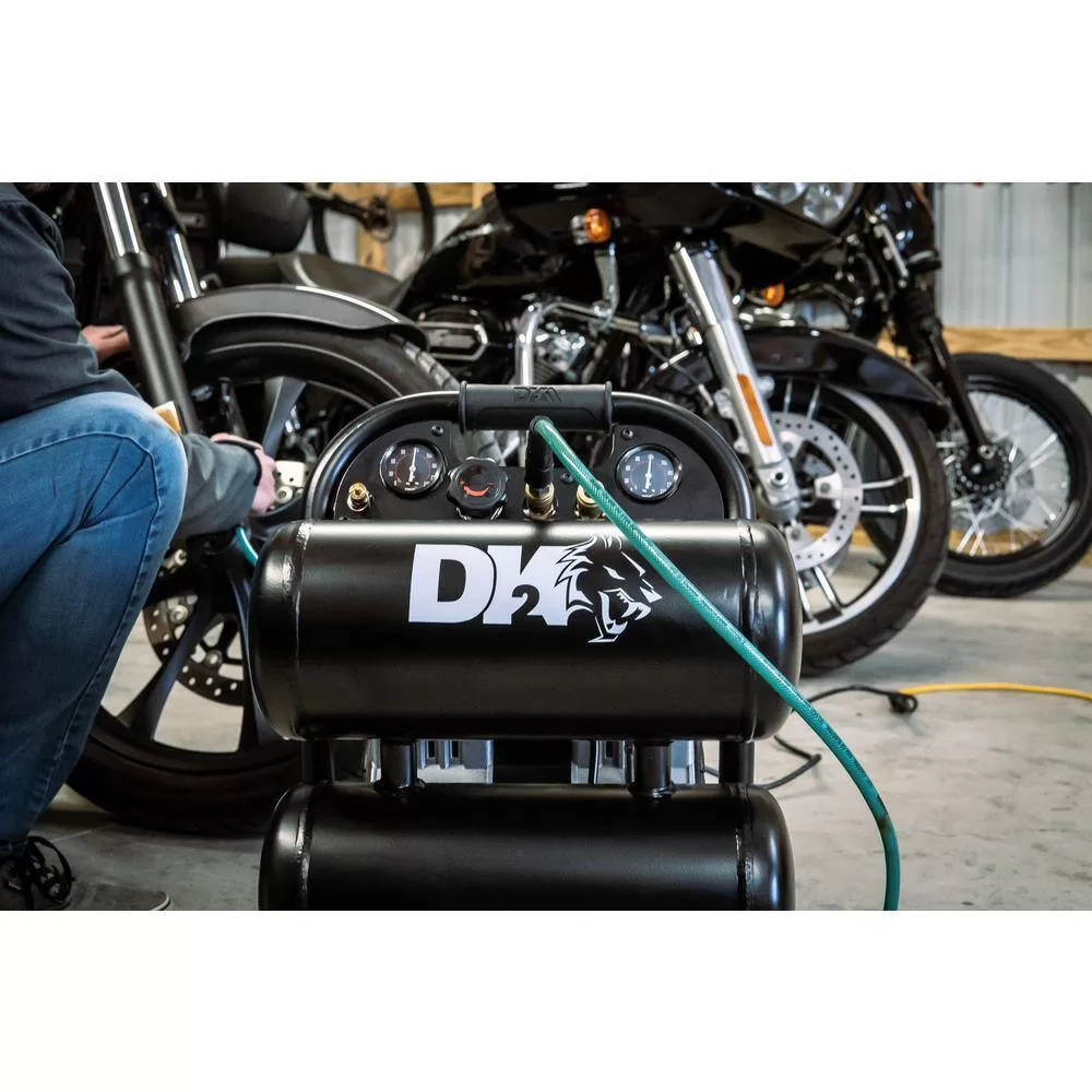 DK2 AC04G 4 Gal. 125 PSI Portable Silent Electric Air Compressor