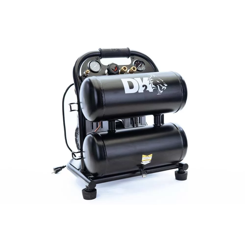 DK2 AC04G 4 Gal. 125 PSI Portable Silent Electric Air Compressor