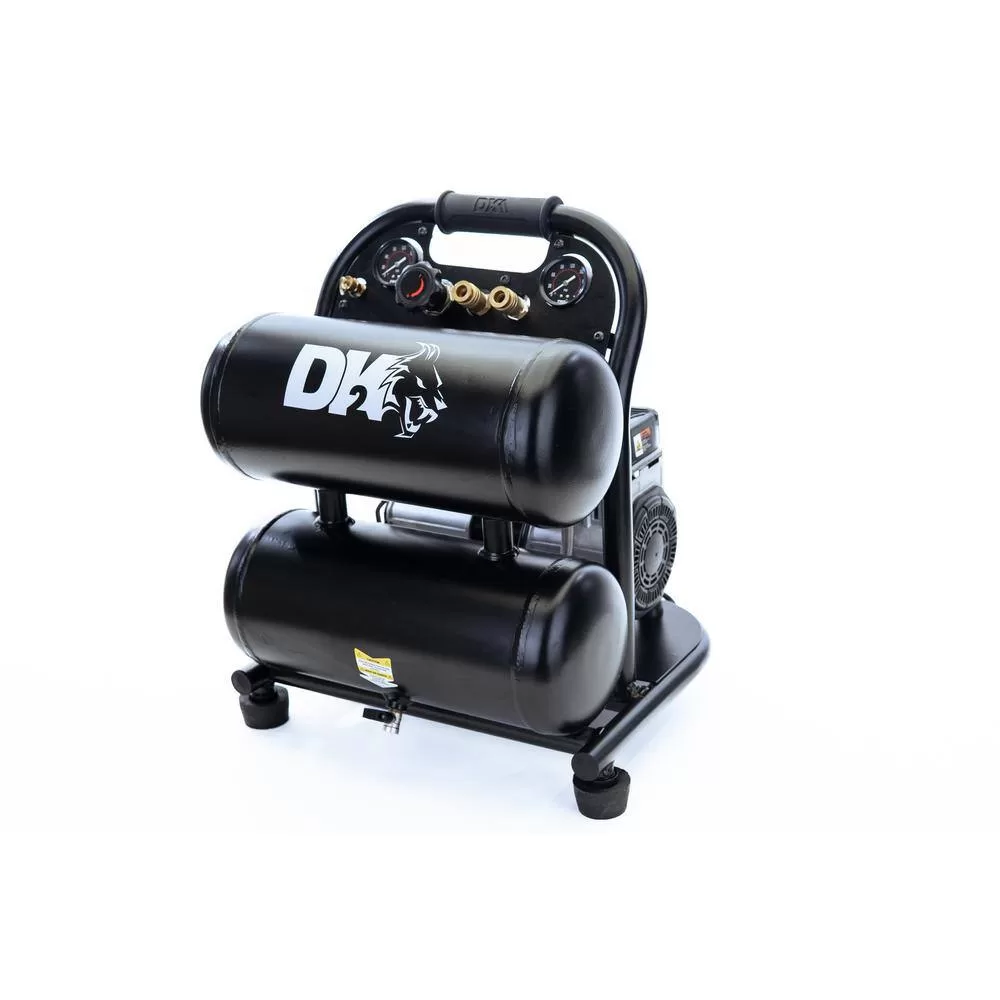 DK2 AC04G 4 Gal. 125 PSI Portable Silent Electric Air Compressor