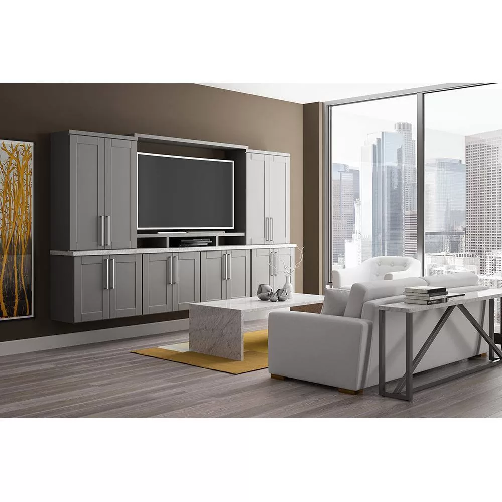 Hampton Bay KAREP-DV 24 in. W x 84 in. H Refrigerator End Panel in Dove Gray