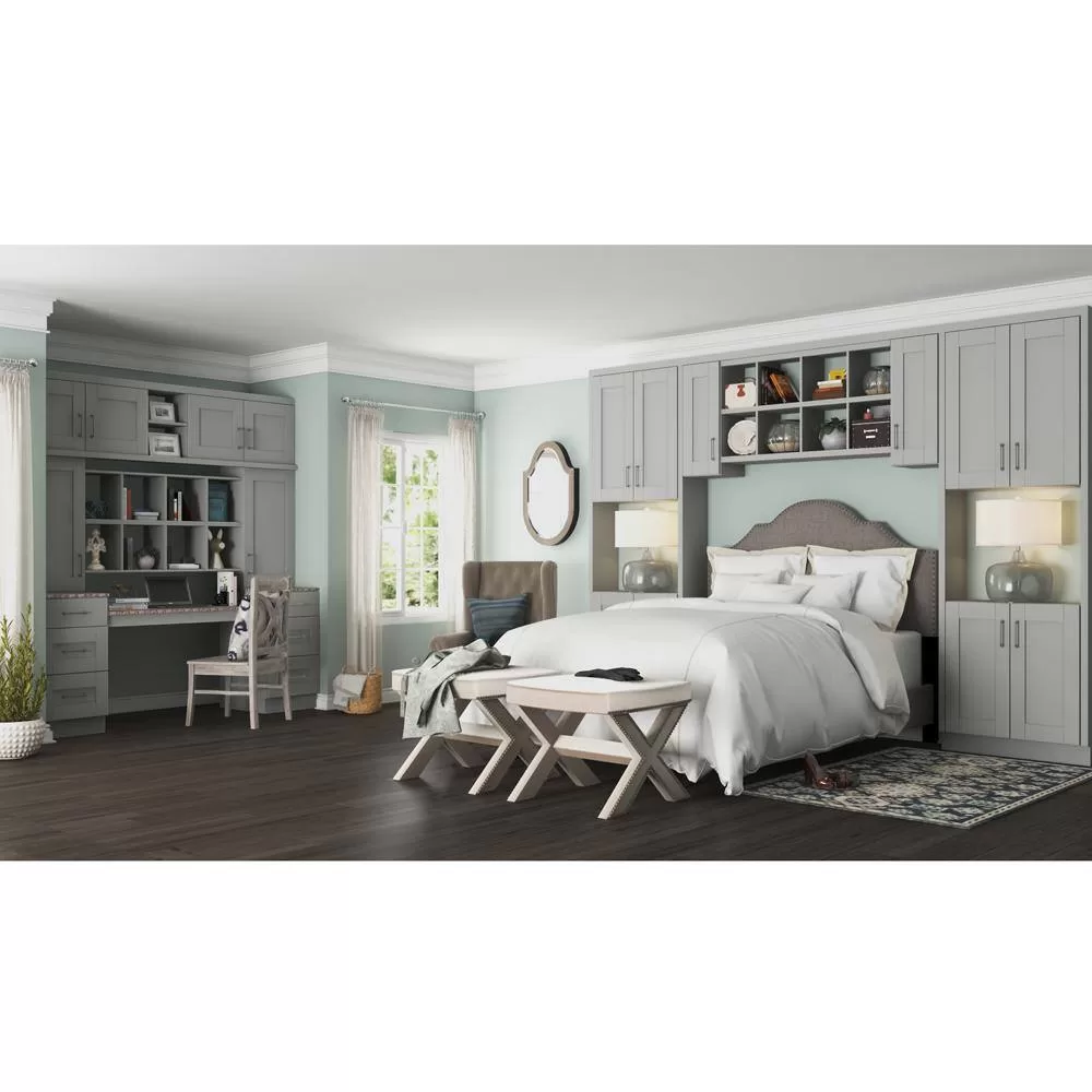 Hampton Bay KAREP-DV 24 in. W x 84 in. H Refrigerator End Panel in Dove Gray