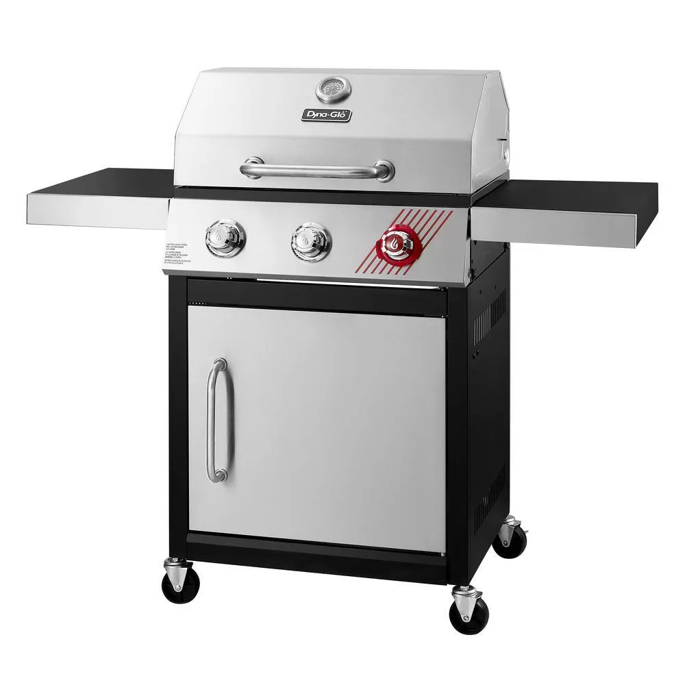 Dyna-Glo DGF371CRP-D 3-Burner Propane Gas Grill in Stainless Steel with TriVantage Multifunctional Cooking System