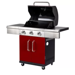 Dyna-Glo DGG424RNP-D 3-Burner Propane Gas Grill in Red