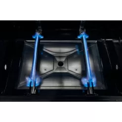 Dyna-Glo DGP321CNP-D Premier 2-Burner Propane Gas Grill with Folding Side Tables in Black