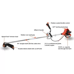 ECHO SRM-225U 21.2 cc Gas 2-Stroke String Trimmer/Brushcutter