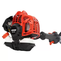 ECHO PAS-225VP 21.2 cc Gas 2-Stroke Attachment Capable Straight Shaft String Trimmer with Speed-Feed Head and Curved Shaft Edger Kit