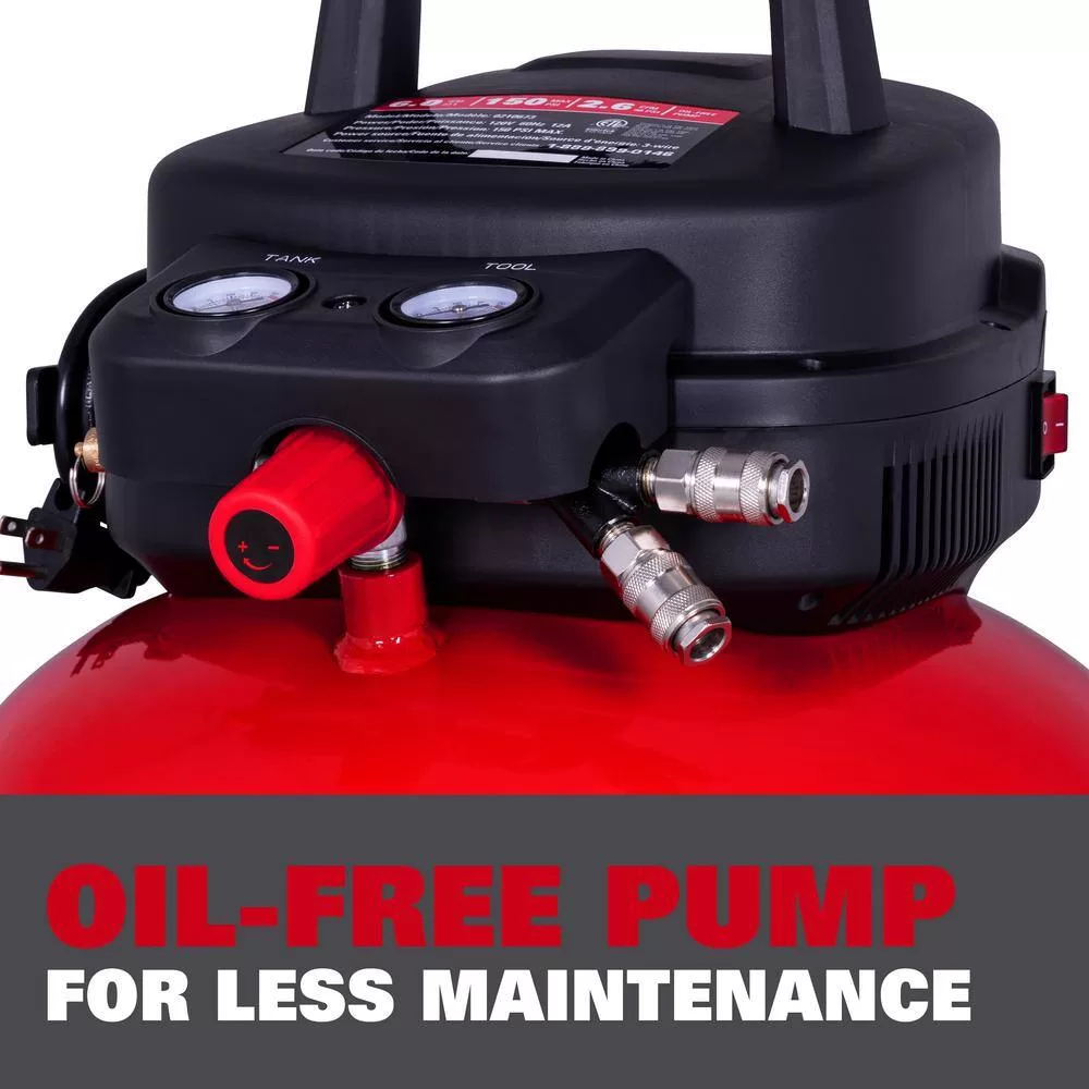 ECOMAX AT01111P-06-04 6 Gal. 150 PSI Electric Pancake Air Compressor
