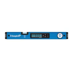 Empire E105.24-Em71.8-E2994 24 in. Digital Box Level with Case and 8 in. Magnetic Torpedo Level and Rafter Square in True Blue