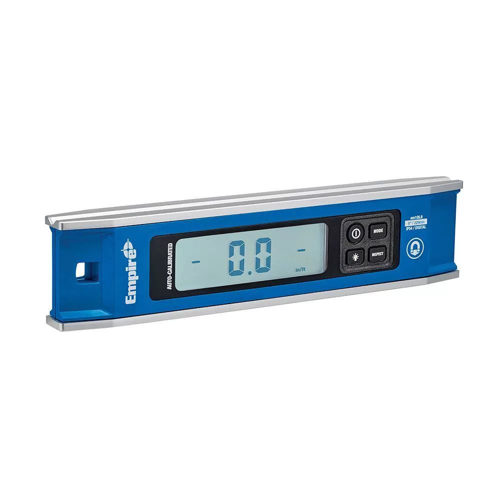 Empire eXT78-em105.9 48 in. to 78 in. True Blue Extendable Box Level with 9 in. Magnetic Digital Torpedo Level (2-Piece)