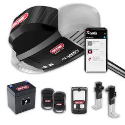 Genie 7155D-TSV Signature Series 1 hp. Belt Drive Smart Garage Door Opener with Battery Backup