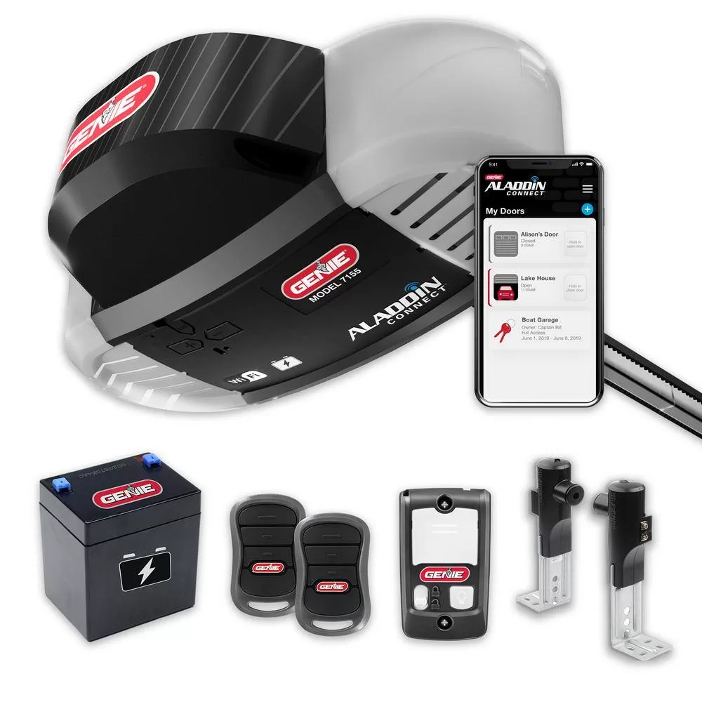 Genie 7155D-TSV Signature Series 1 hp. Belt Drive Smart Garage Door Opener with Battery Backup