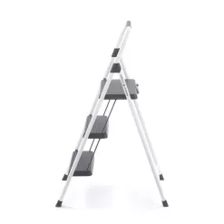 Gorilla Ladders GLS-3CS 3-Step Compact Steel Step Stool with 225 lb. Load Capacity Type II Duty Rating (8ft. Reach Height)