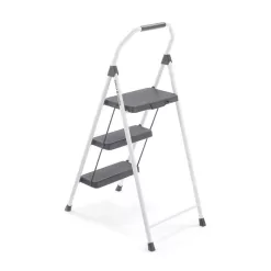 Gorilla Ladders GLS-3CS 3-Step Compact Steel Step Stool with 225 lb. Load Capacity Type II Duty Rating (8ft. Reach Height)