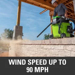 Greenworks VU0B01 PRO 9 Gal. 60-Volt AC/DC Wet Dry Vac (Tool-Only)