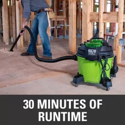 Greenworks VU0B01 PRO 9 Gal. 60-Volt AC/DC Wet Dry Vac (Tool-Only)