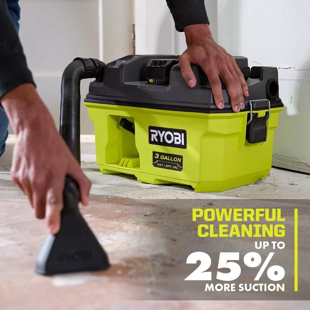 RYOBI PCL734B ONE+ 18V LINK Cordless 3 Gal. Wet/Dry Vacuum (Tool Only)
