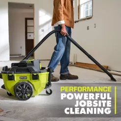 RYOBI PCL735K ONE+ 18V Cordless 6 Gal. Wet Dry Vacuum Kit with 4.0 Ah Battery and 18V Charger