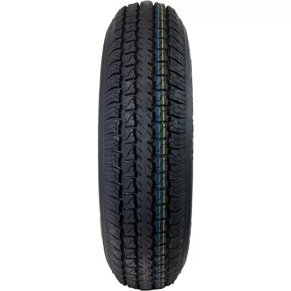 Hi-Run ASB1001 8 Spoke White 50 PSI ST175/80D13 and 13 in. x 4.5 in. 5-4.5HD 6-Ply Tire and Wheel Assembly