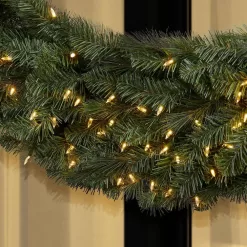 Home Accents Holiday 23PG80020 60 in. Pre-Lit LED Wesley Pine Artificial Christmas Wreath