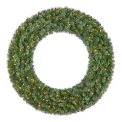 Home Accents Holiday 23PG80020 60 in. Pre-Lit LED Wesley Pine Artificial Christmas Wreath