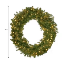 Home Accents Holiday NF-60WLO 60 in Prelit Norwood Fir Wreath