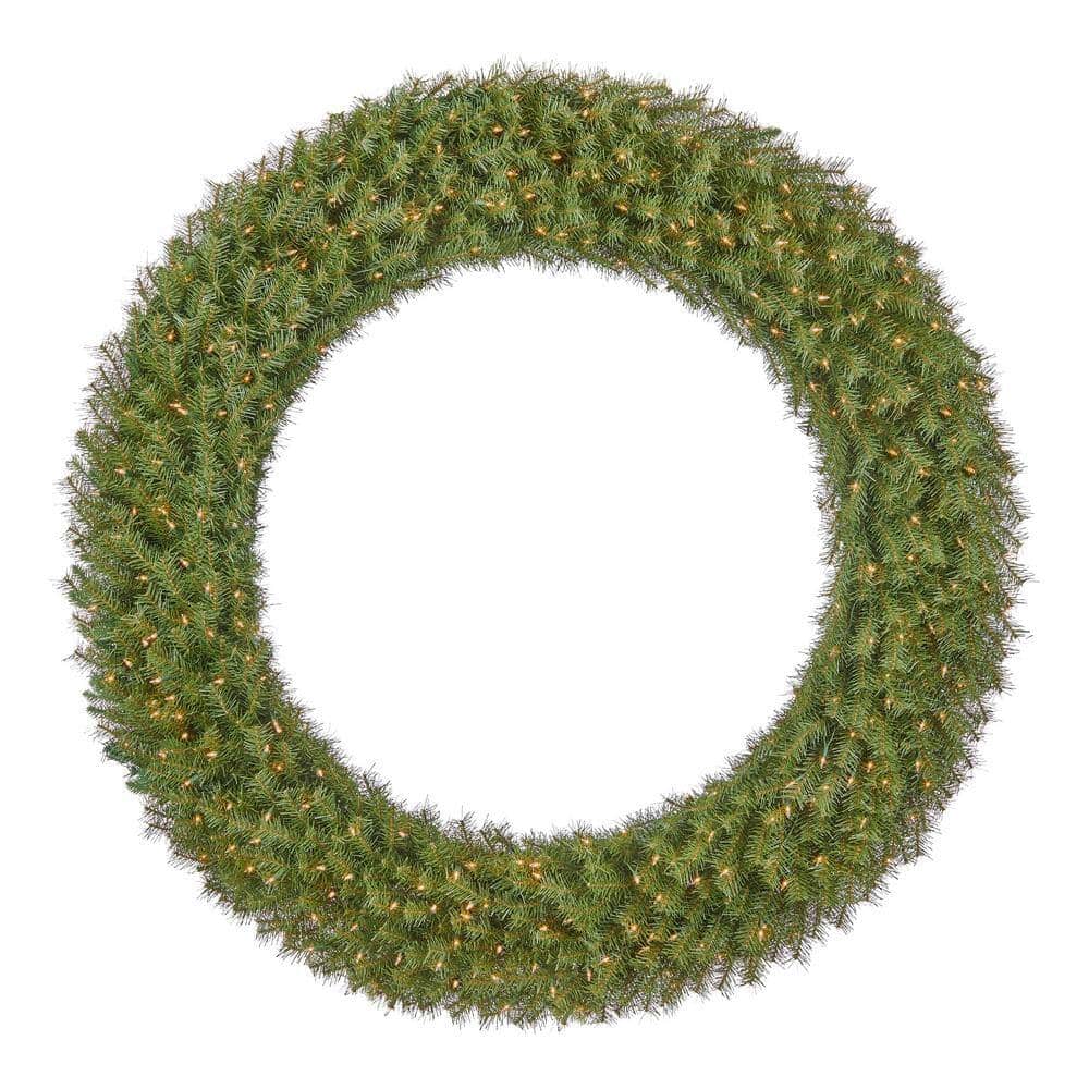 Home Accents Holiday NF-60WLO 60 in Prelit Norwood Fir Wreath