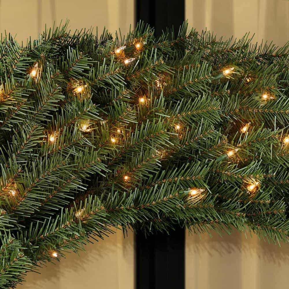 Home Accents Holiday NF-60WLO 60 in Prelit Norwood Fir Wreath