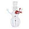 Home Accents Holiday 21GM12589 6 ft. Iridescent Ribbon Snowman Holiday Yard Decoration