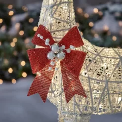 Home Accents Holiday 21RT00421111 Set Of 3 Warm White LED Deer Family Holiday Yard Decoration