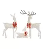 Home Accents Holiday 21RT00421111 Set Of 3 Warm White LED Deer Family Holiday Yard Decoration