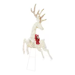 Home Accents Holiday 21RT1892111 5.5 ft. Warm White LED Jumping Buck Holiday Yard Decoration