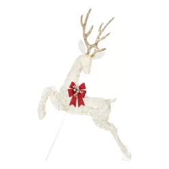 Home Accents Holiday 21RT1892111 5.5 ft. Warm White LED Jumping Buck Holiday Yard Decoration