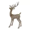 Home Accents Holiday 21RT2102111 67 in Warm White LED Meadow Frost Brown Buck Holiday Yard Decoration