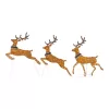 Home Accents Holiday 22RT2092214 58 in Warm White LED 2D Set Of 3 Deer Holiday Yard Decoration