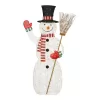 Home Accents Holiday 23RT01223112 6 ft. Warm White LED Snowman with Broom Stick Holiday Yard Decoration