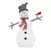 Home Accents Holiday TY172-1711-5 6 ft. Cool White LED Snowman with Red Birds Holiday Yard Decoration