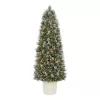 Home Accents Holiday 23PG90127 6 ft. Pre-Lit LED Sparkling Amelia Pine Potted Artificial Christmas Tree