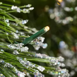 Home Accents Holiday 23PG90019 7.5 ft. Pre-Lit LED Sparkling Amelia Frosted Pine Artificial Christmas Tree