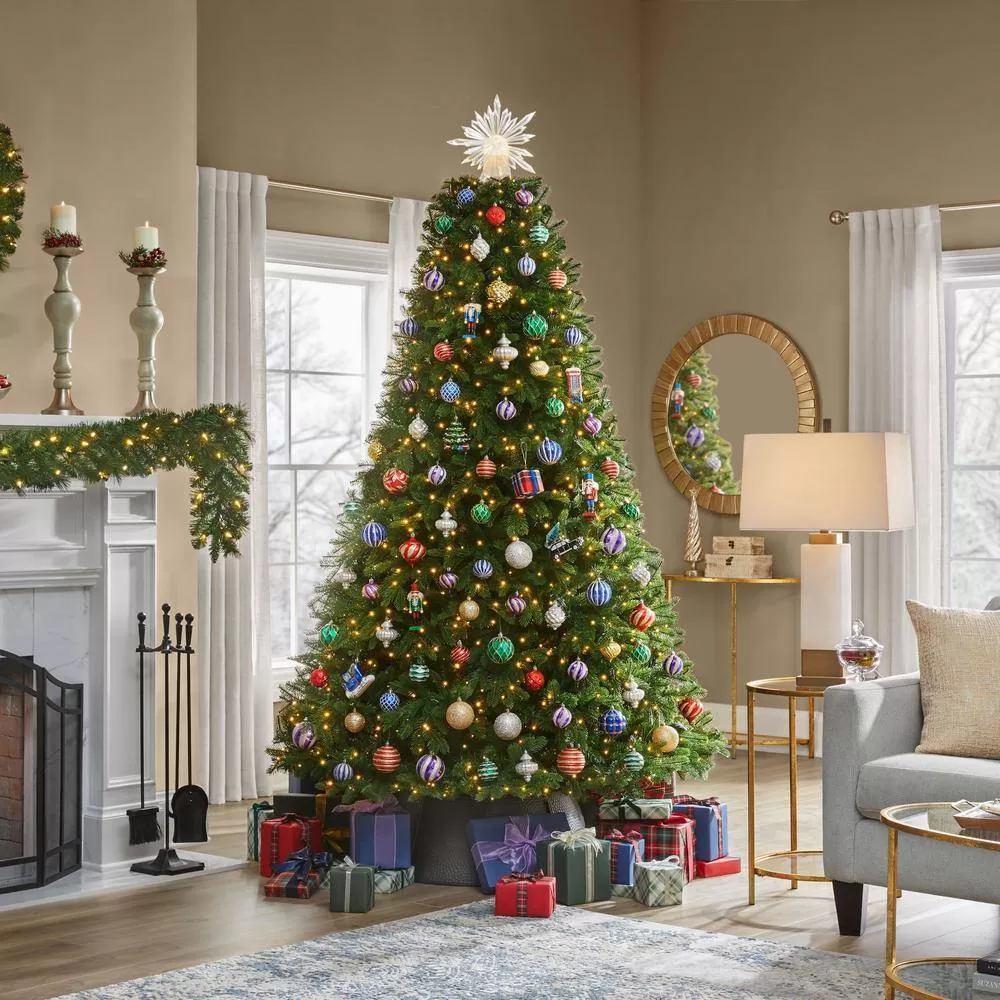 Home Accents Holiday 23PG90062 7.5 ft. Aldon Balsam Fir Pre-Lit LED Artificial Tree