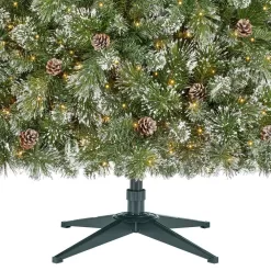 Home Accents Holiday 23PG90080 9 ft. Pre-Lit LED Sparkling Amelia Frosted Pine Artificial Christmas Tree