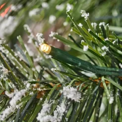 Home Accents Holiday 23PG90080 9 ft. Pre-Lit LED Sparkling Amelia Frosted Pine Artificial Christmas Tree