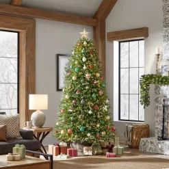 Home Accents Holiday W14N0202 7.5 ft. Pre-Lit LED Jackson Noble Artificial Christmas Tree