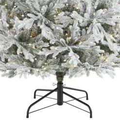 Home Decorators Collection 21HD10008 7.5 ft. Pre-Lit LED Kenwood Fraser Flocked Artificial Christmas Tree