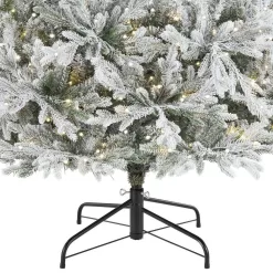 Home Decorators Collection 21HD10008 7.5 ft. Pre-Lit LED Kenwood Fraser Flocked Artificial Christmas Tree
