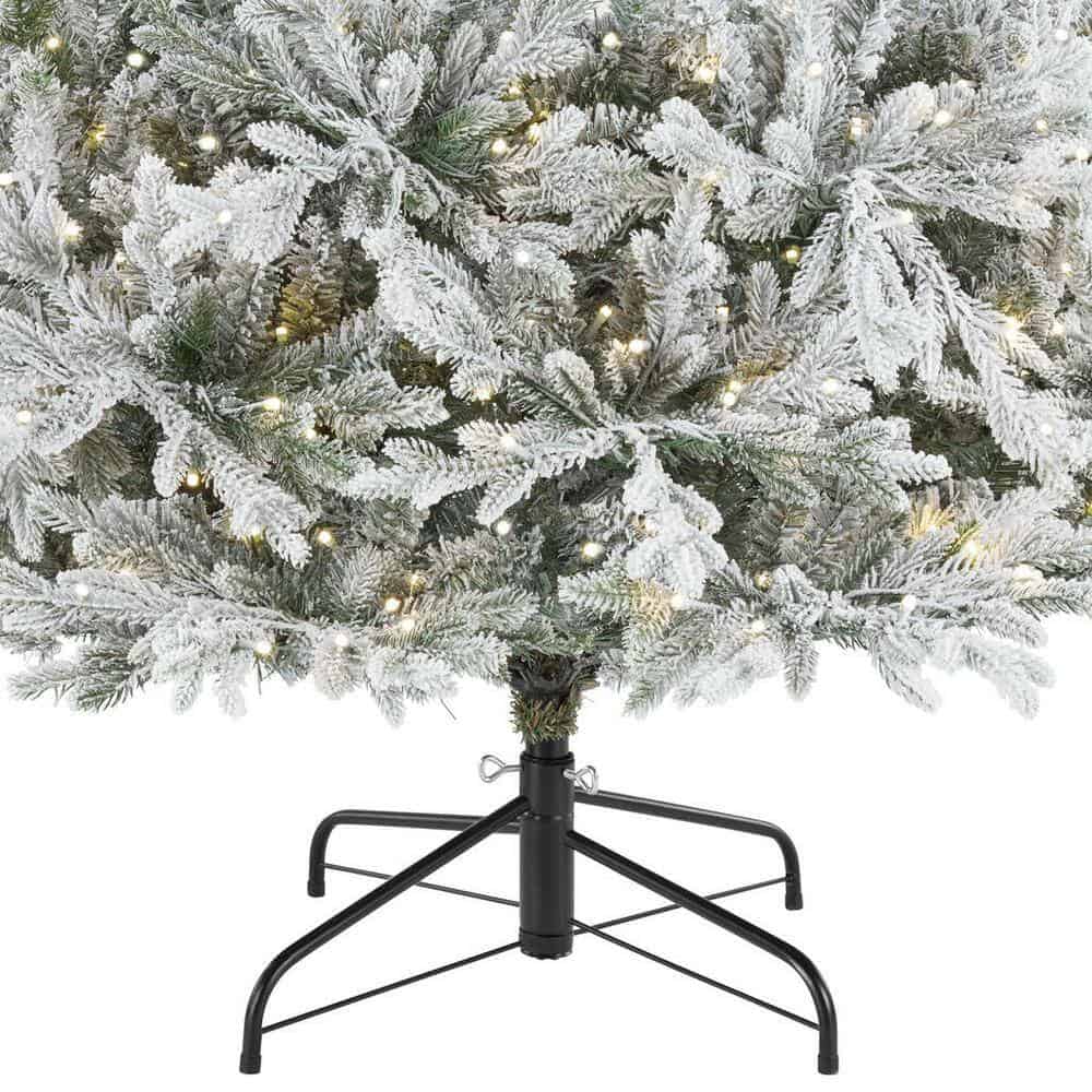 Home Decorators Collection 21HD10008 7.5 ft. Pre-Lit LED Kenwood Fraser Flocked Artificial Christmas Tree