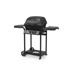 Huntington 24025HNT 2-Burner Cast Aluminum Propane Gas Grill in Black
